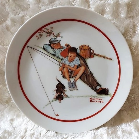 Norman Rockwell Collectors Edition Plate Limited Series Waiting For Dinner 6in - Picture 1 of 5
